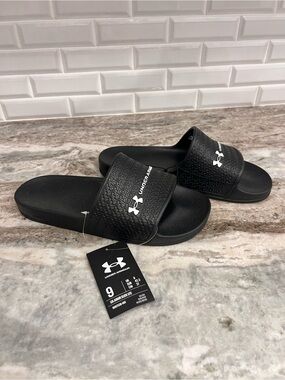 Under Armour Black Slide Lite Sandals